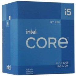 מעבד אינטל דור 12 INTEL I5-12400F BOX+Fan NO GPU 117W LGA1700