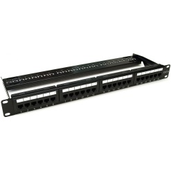 24 PORT CAT6 פאץ פנל מסוכך מלא