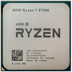 מעבד AMD Ryzen 7 5700G Tray 8Cores 16 Threads Vega 8 GPU