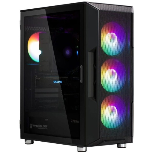 CASE ZALMAN MID TOWER I3 NEO TEMPERED GLASS Black
