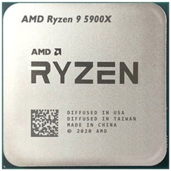 מעבד AMD Ryzen R9 5900X TRAY Cores 12 Threads 24 Up to 4.8Ghz