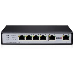 סוויץ עד 60 וואט Provision POE 4 PORTS 1Gbps and 2 Ports Uplink