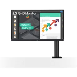 LG 27" 27QN880-B QHD DP/HDMI  IPS PIVOT