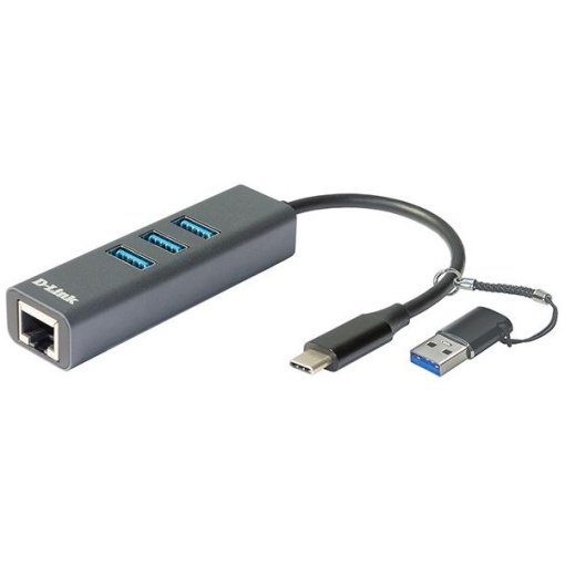 HUB TYPE-C TO LAN + 3 X USB 3.0 D-Link