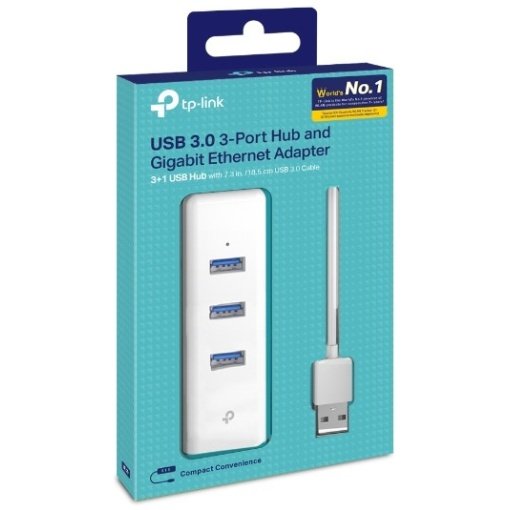 USB3.0 TO LAN CARD 10/100/1000 + 3XUSB3.0 TP LINK