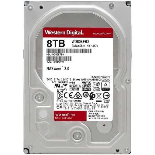 8TB 256MB SATA III 6GB/s EFBX RED PLUS WD
