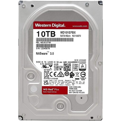 10TB 256MB SATA III 6GB/s EFBX RED PLUS WD