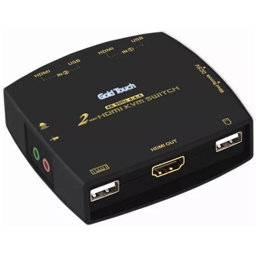 2 Ports HDMI 2.O KVM Wired Remote Switch With Cables 4k@60Hz